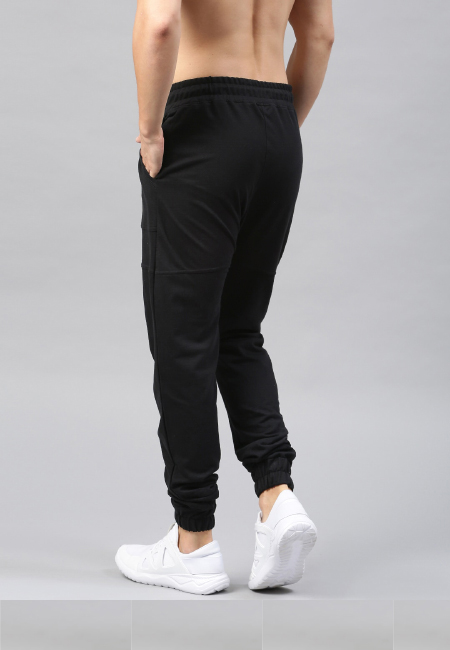 HRX Black Drop-Crotch Joggers – Fashion Angadi